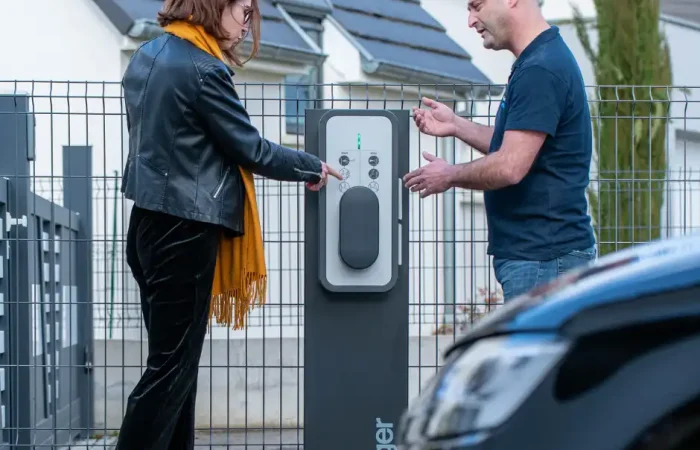 Borne de recharge à Civray