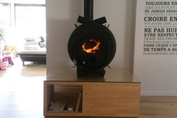 Réalisation d'un chauffage bois à Ruffec, Elec Sol'Air